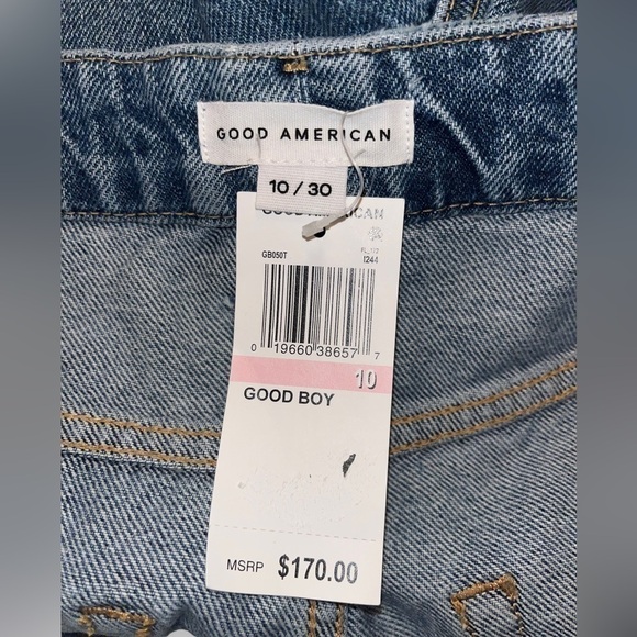 Good American Good Boy size 10/30 indigo244 NWT - Picture 5 of 10